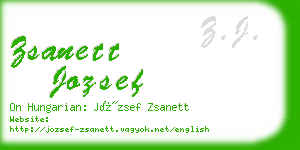 zsanett jozsef business card